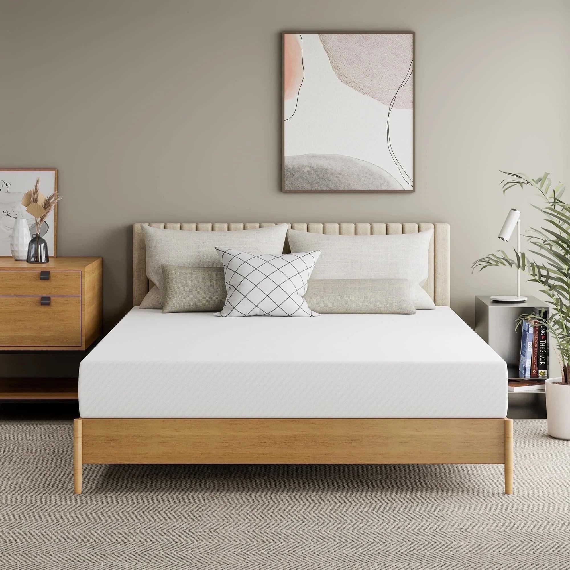 GAESTE 8 Full Size Memory Foam Mattress, Cooling Gel, Medium Firm Support, Pressure Relief, Breathable Cover, Mattress in a Box, Adult and Child