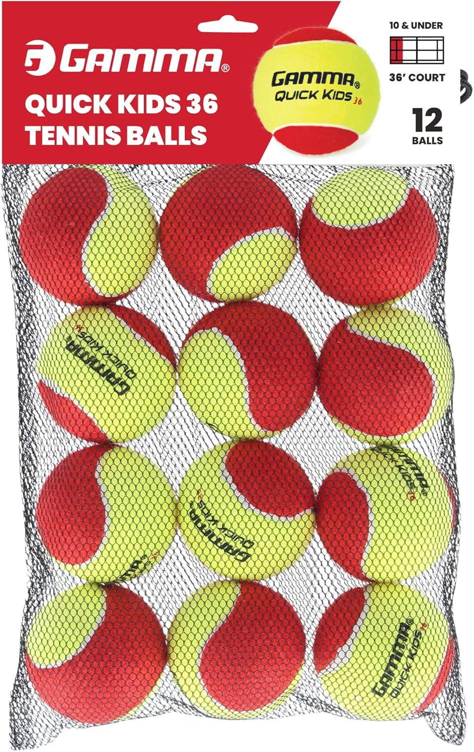 GAMMA Sports Quick Kids 36 12pc Tennis Ball