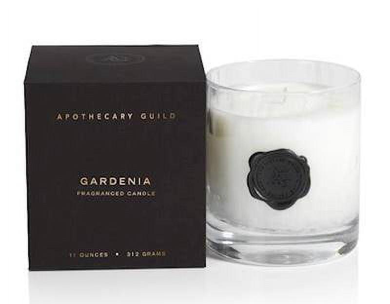 Gardenia Opal Glass Scented Jar Candle in Gift Box