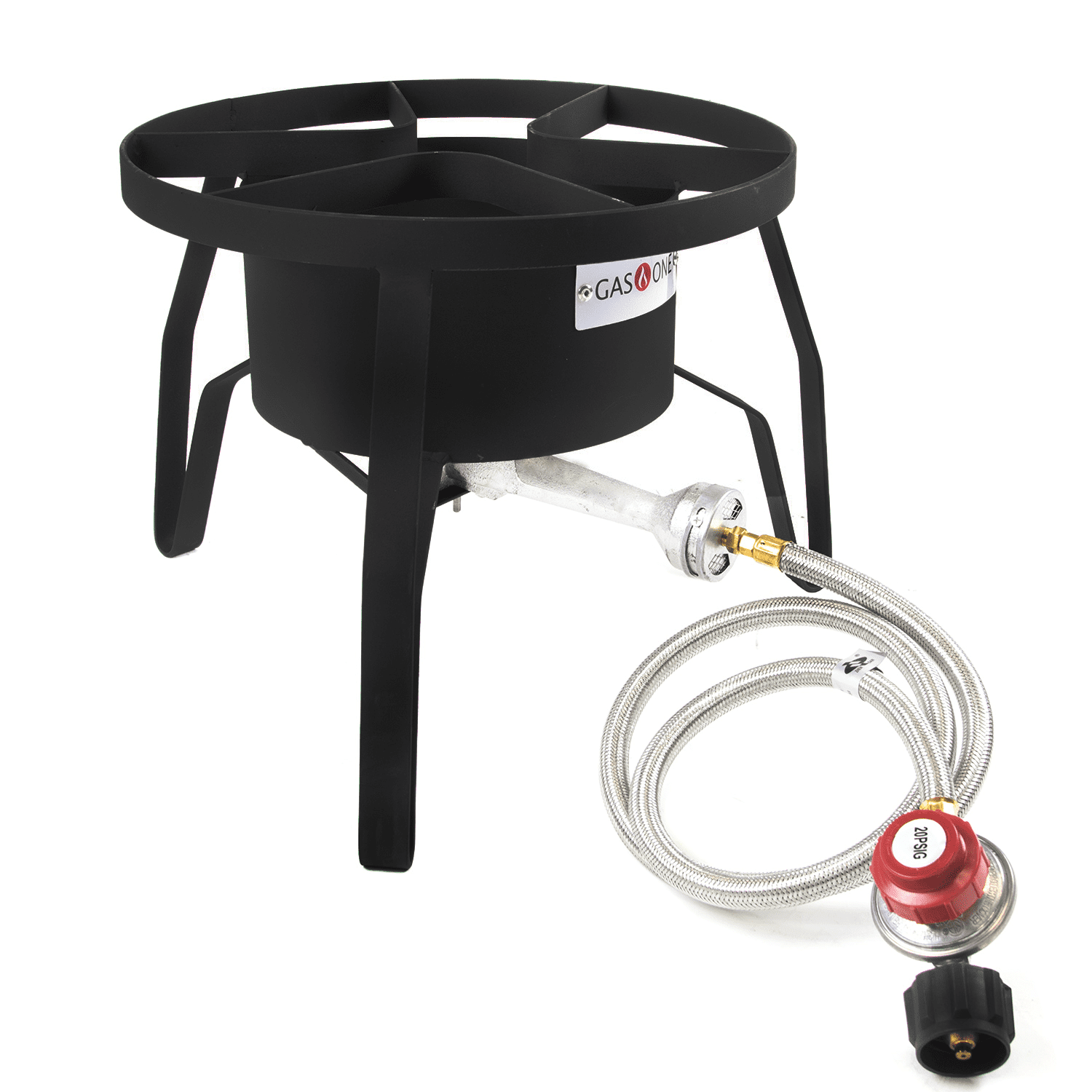 Black Steel Single Burner Propane Outdoor Stove