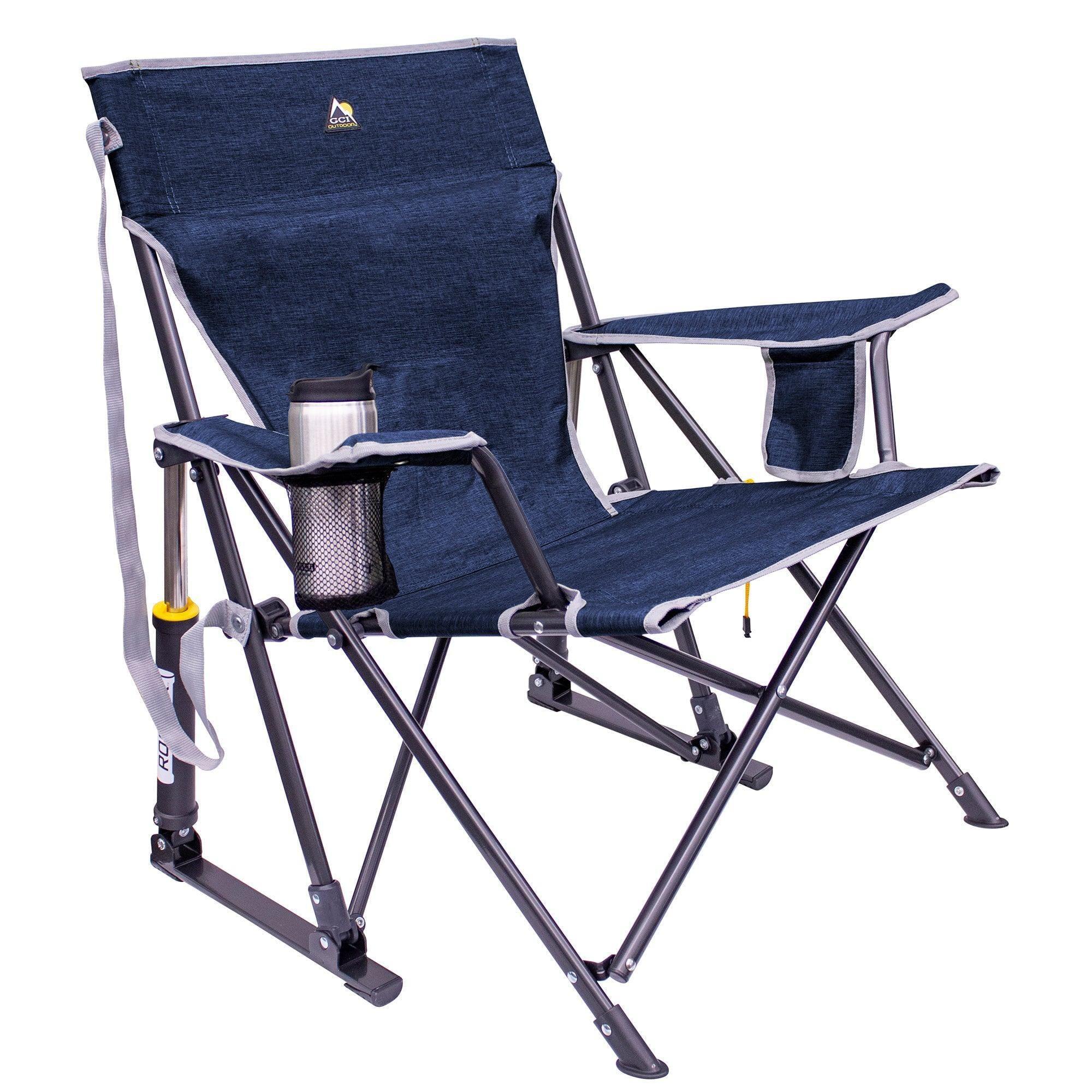 GCI Outdoor Kickback Rocker Outdoor Portable Camp Chair - Heathered Indigo