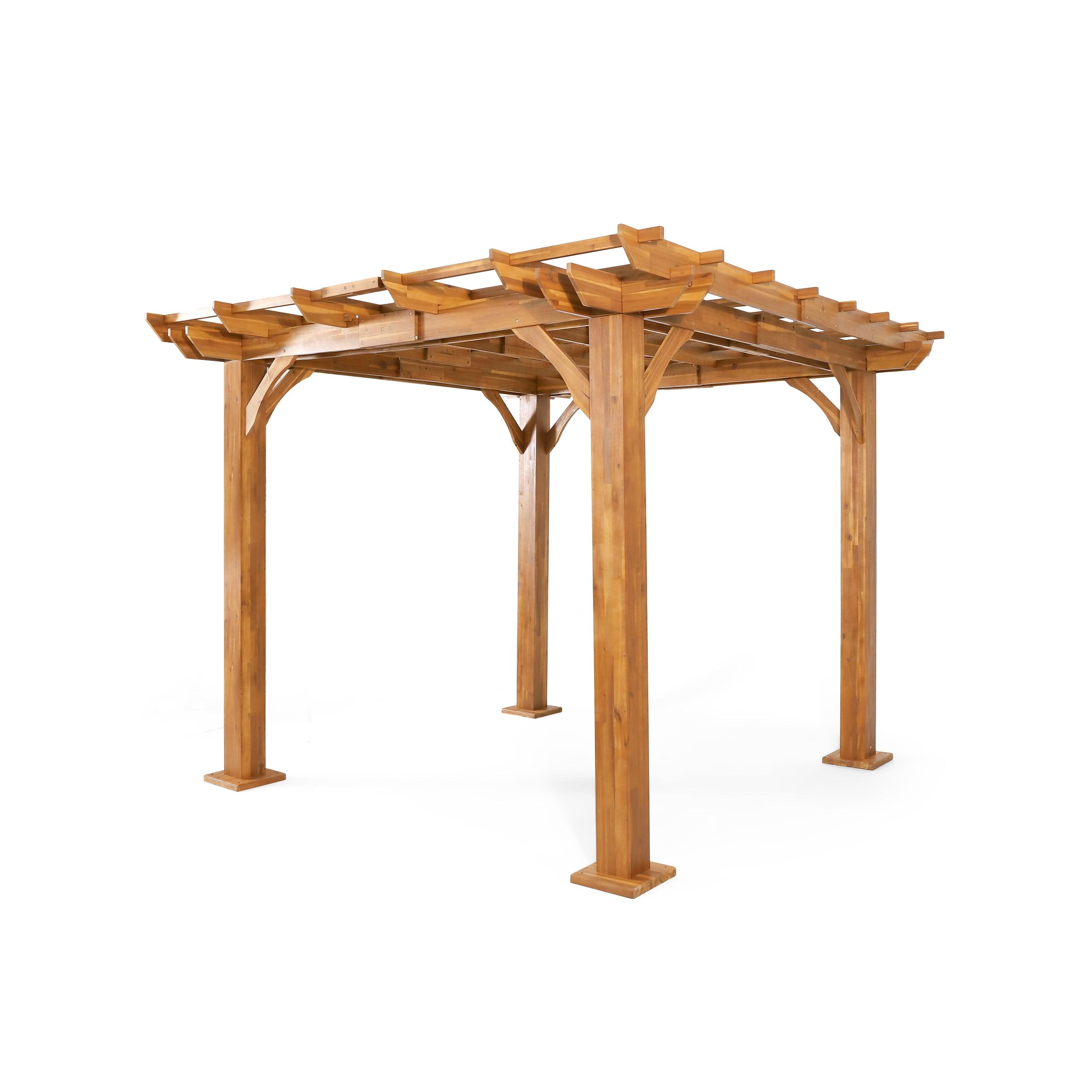 Quarrier 10 Ft. W x 10 Ft. D Solid Wood Pergola