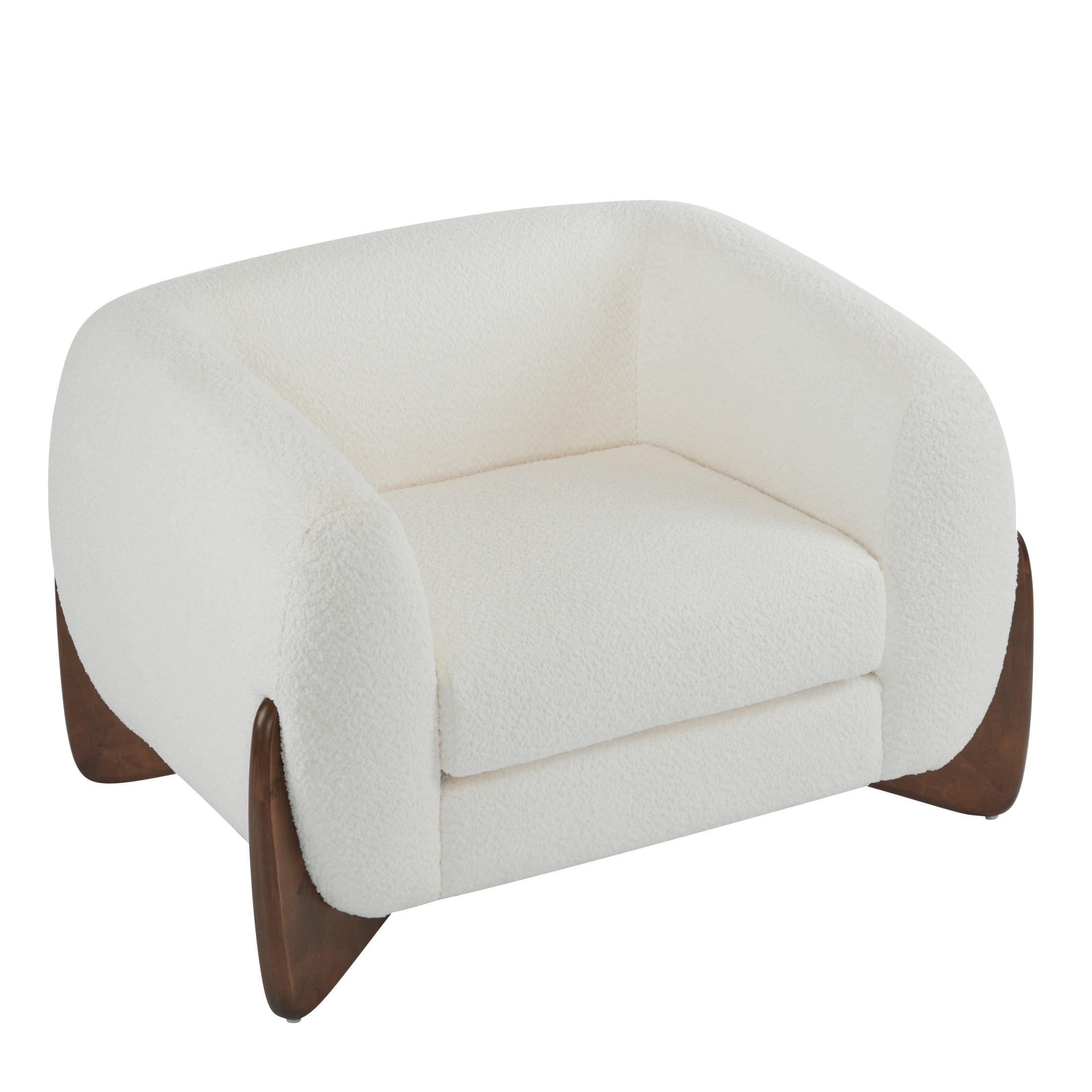 Christopher Knight Home Emilia Contemporary Boucle Upholstered Club Chair, Beige