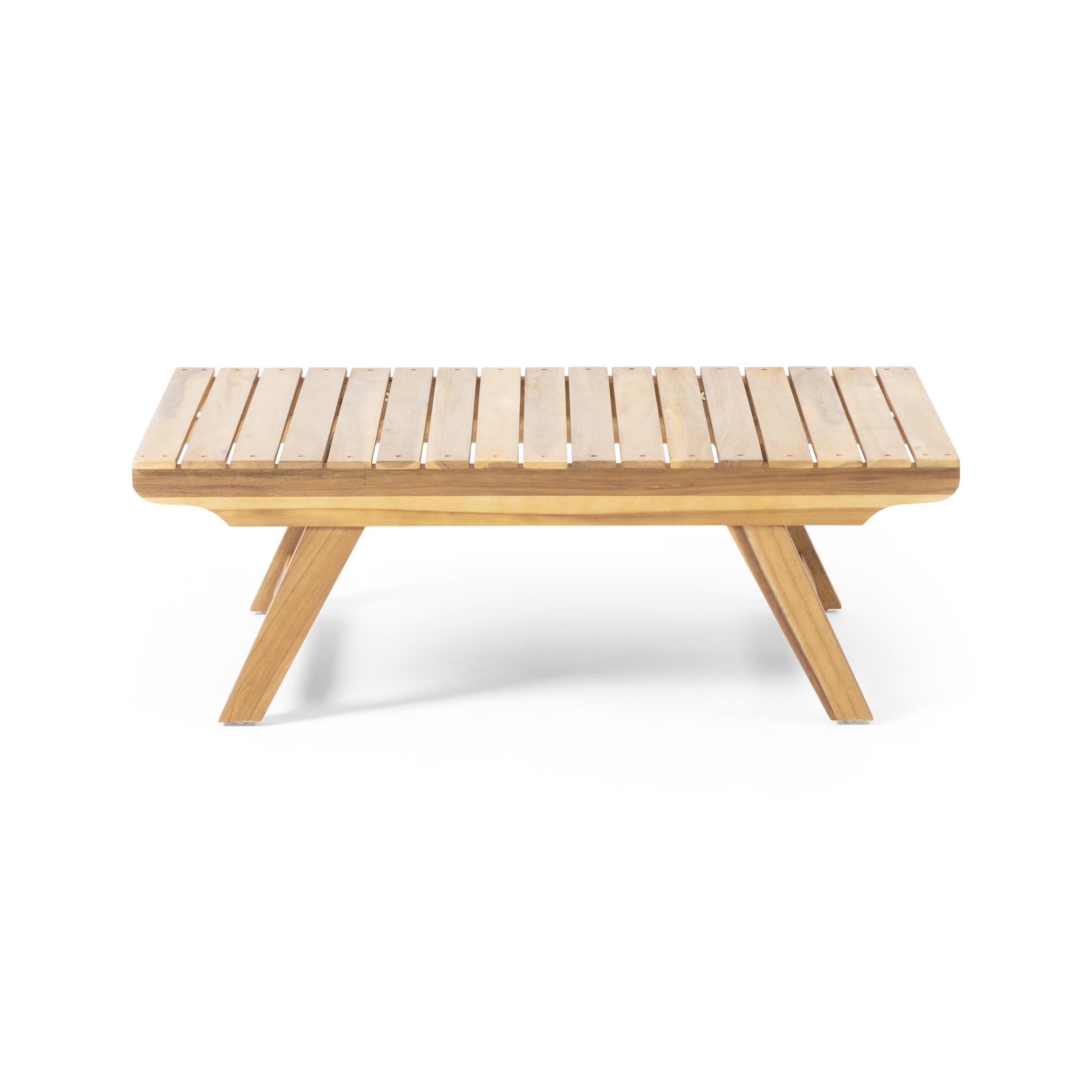 Kaiya Teak Finish Acacia Wood Outdoor Coffee Table