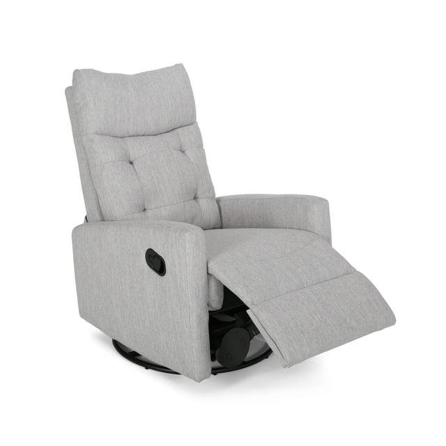 Woodglen Contemporary Glider Swivel Recliner Light Gray - Christopher Knight Home