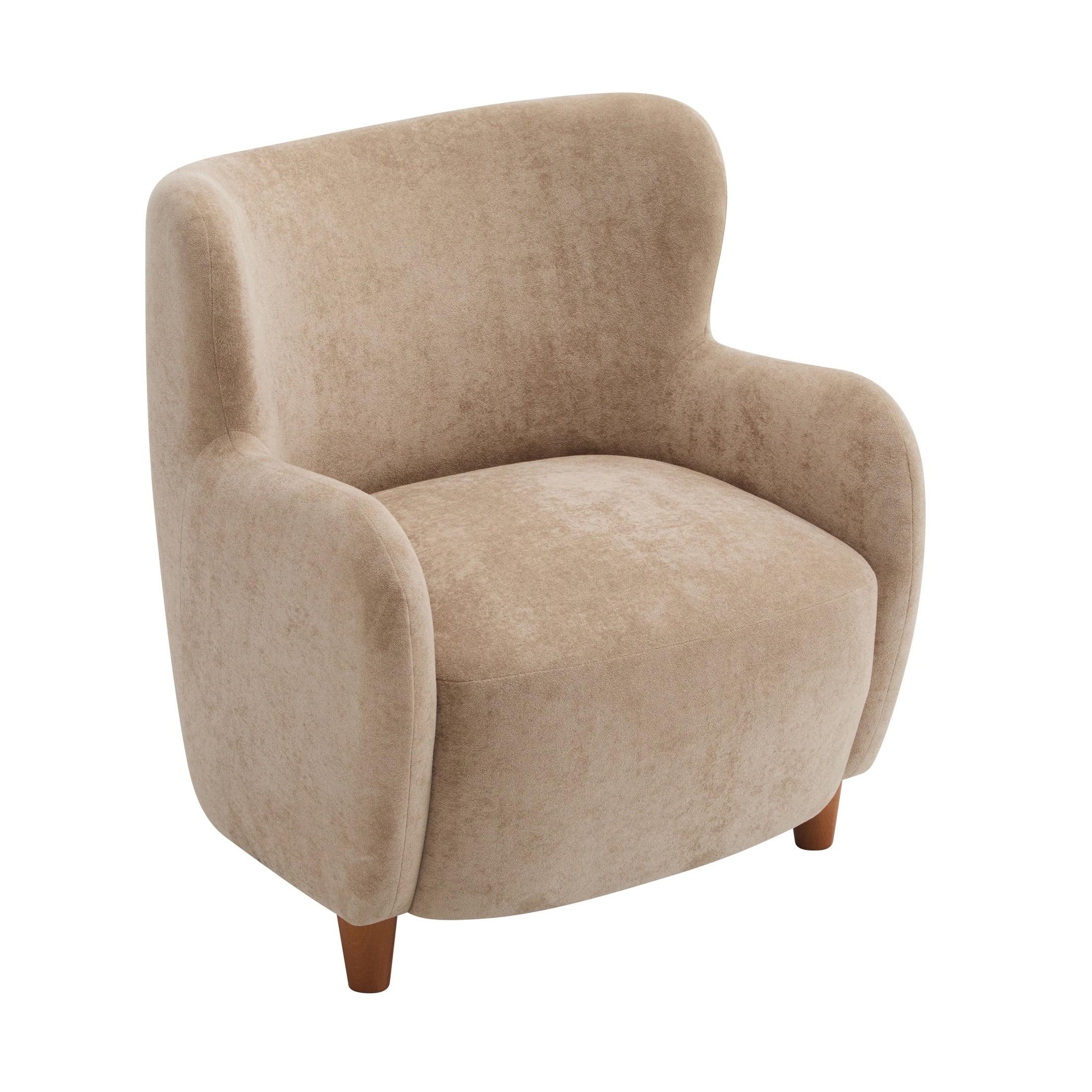 Christopher Knight Home Bacho Cozy Wingback Upholstered Accent Chair, Camel