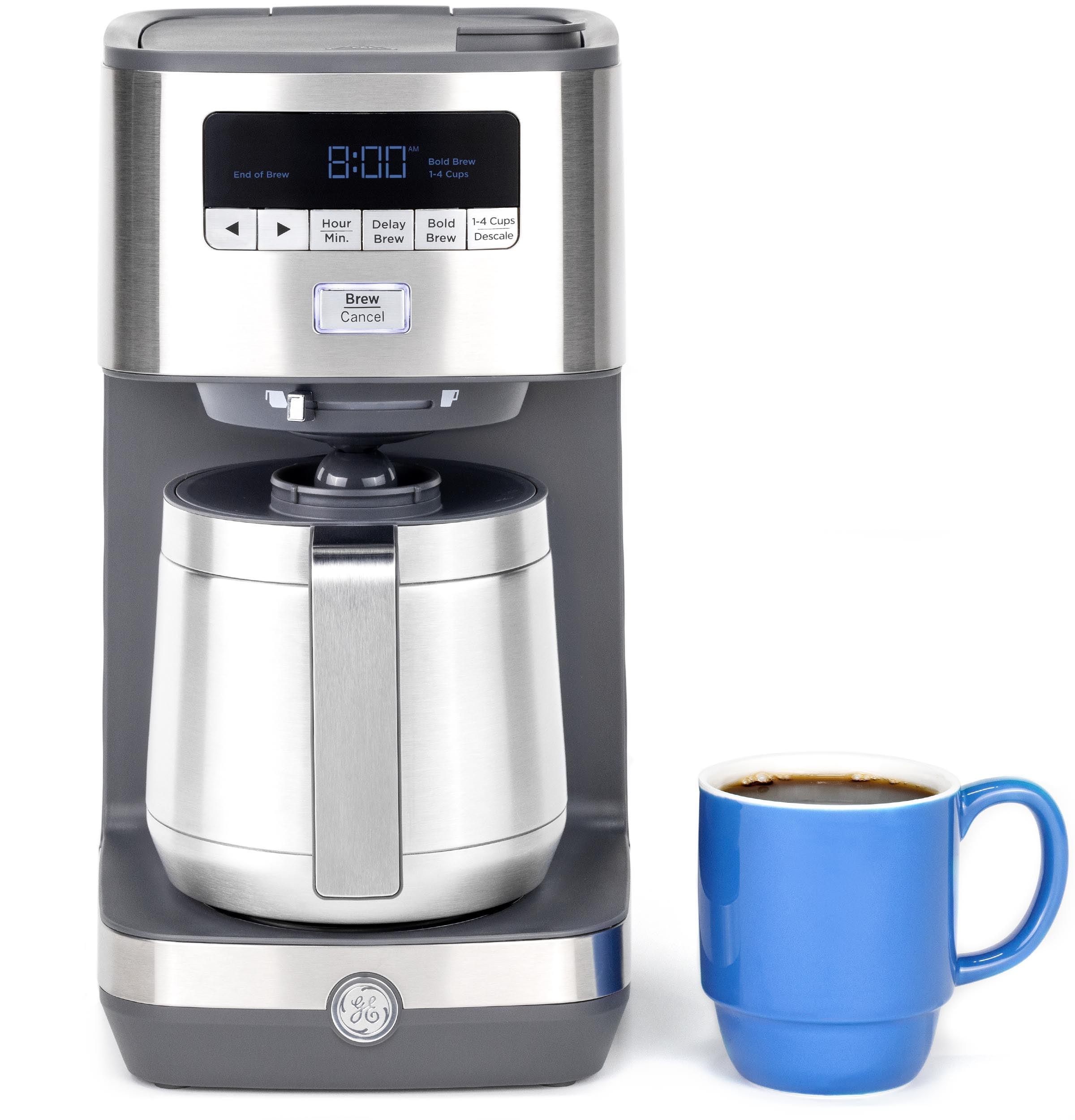 Stainless Steel 10-Cup Drip Coffee Maker with Thermal Carafe