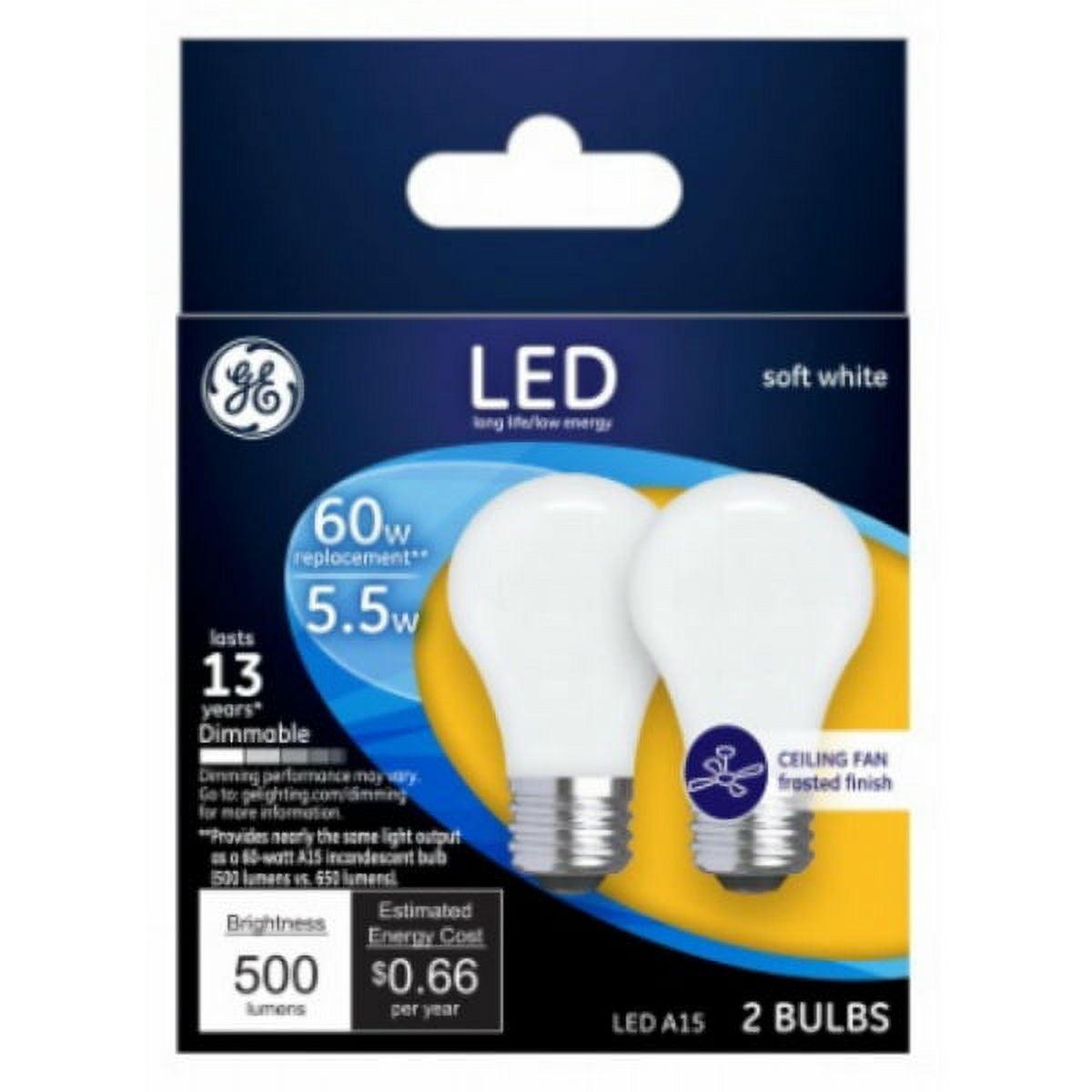 Soft White Frosted Dimmable LED Light Bulbs, 5.5W, 2-Pack