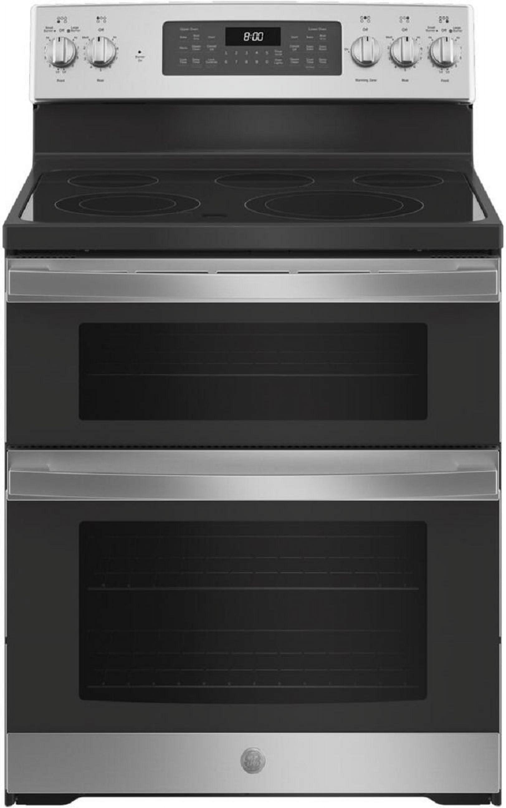 GE Appliances 30" 6.6 cu. ft. Freestanding Electric Range with 5 Elements and Convection Oven