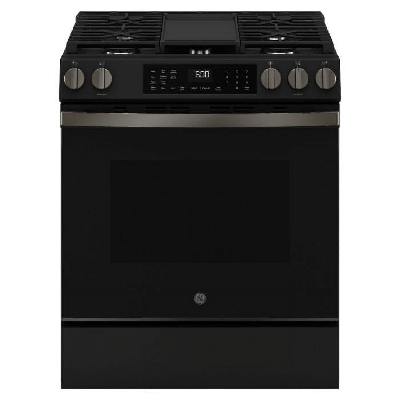GE 30" Slide-In Front-Control Convection Gas Range with No Preheat Air Fry GGS600AVDS