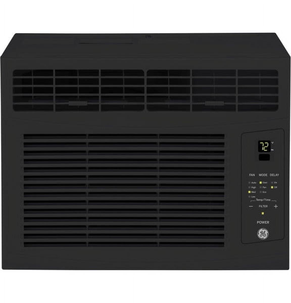 GE Appliances GE 6,000 BTU Electronic Window Air Conditioner For Small Rooms Up To 250 Sq Ft., Black