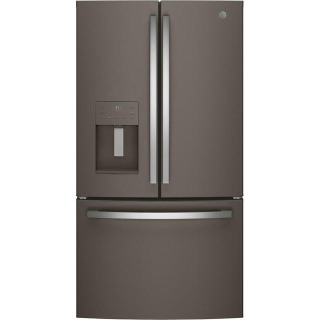 GE Appliances 25.5 Cubic Feet Energy Star Smudge-Resistant French Door Refrigerator with Water and Ice Dispenser