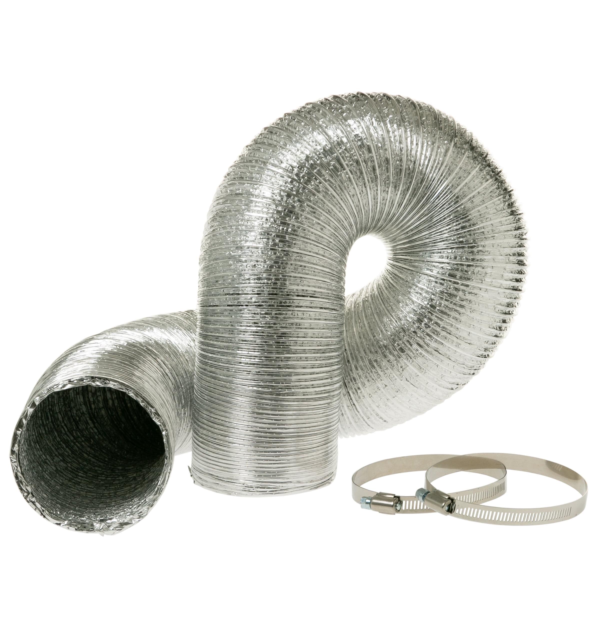 GE Appliances Dryer Duct, 8 Foot Length Metal Dryer Transition Duct, PM08X10085, UL Listed