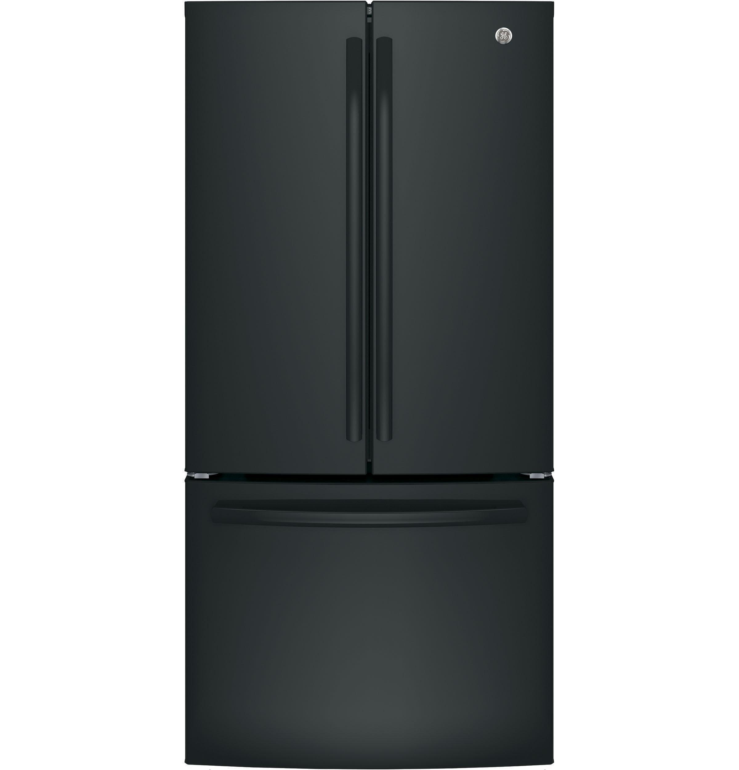 33" Black French Door Refrigerator with Ice Maker and Smart Features