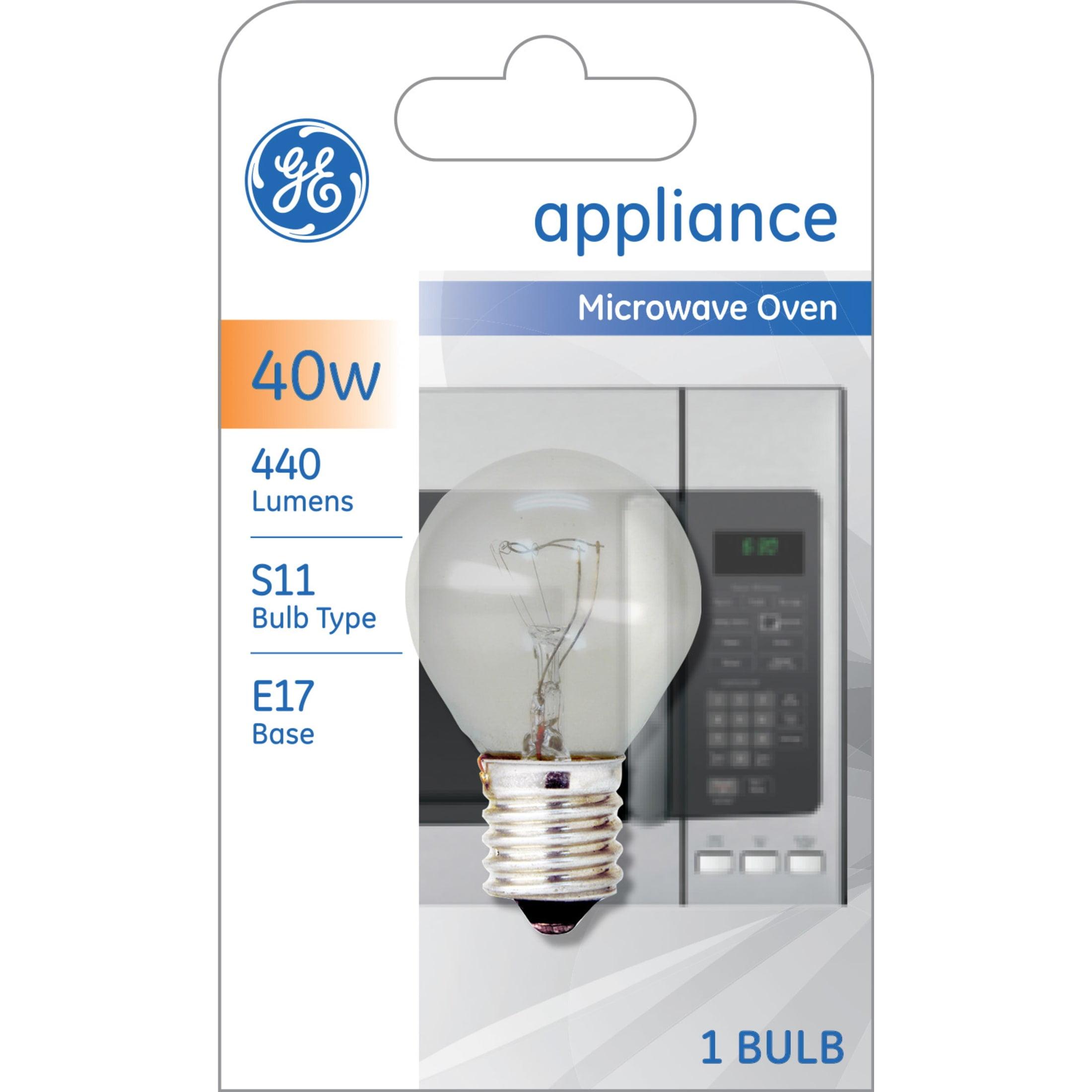 GE 40W High Intensity S11 Incandescent Light Bulb Soft White: Dimmable, 440 Lumens, E17 Base, 2500K, Appliance Use