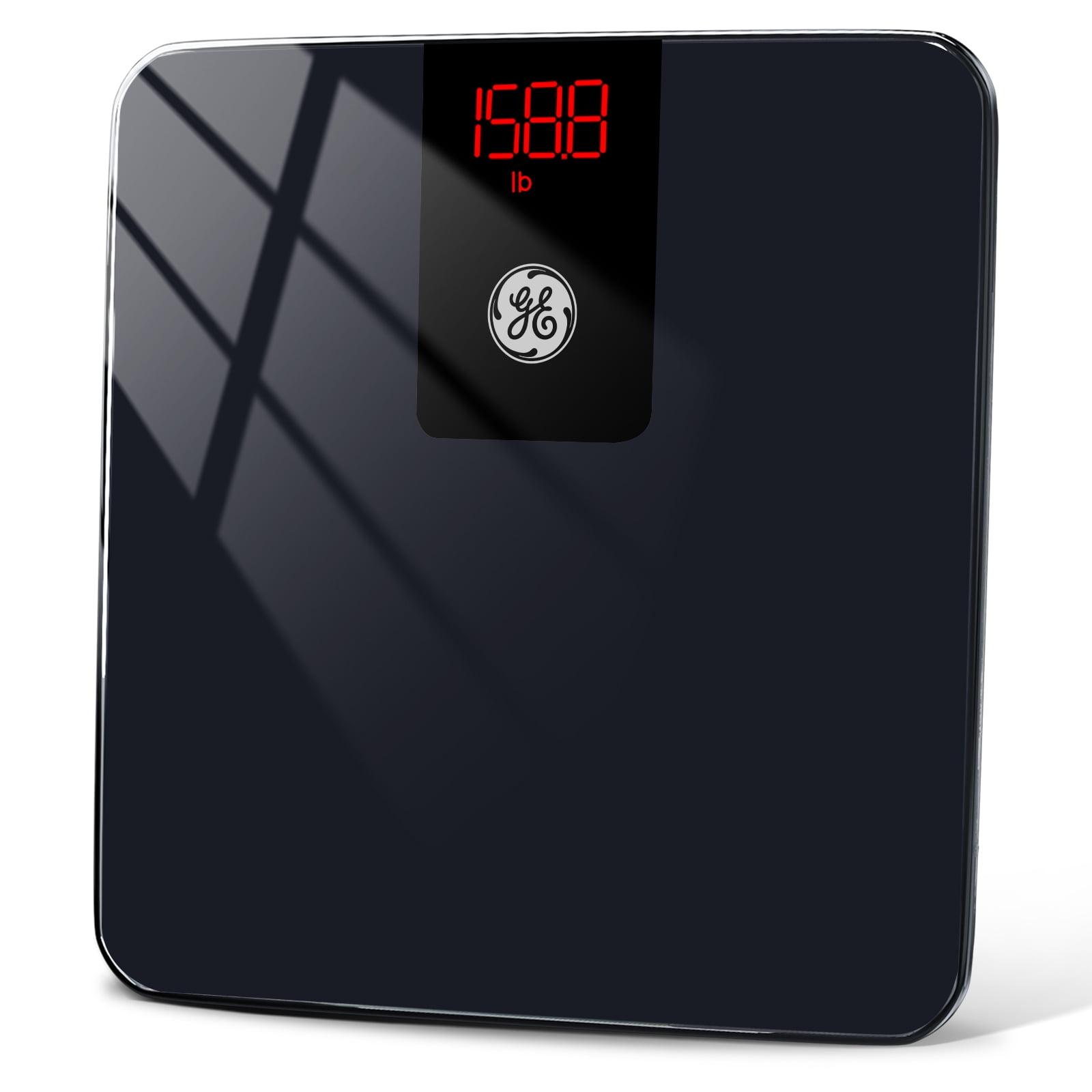 Black Digital Smart Floor Scale with LED Display and Bluetooth