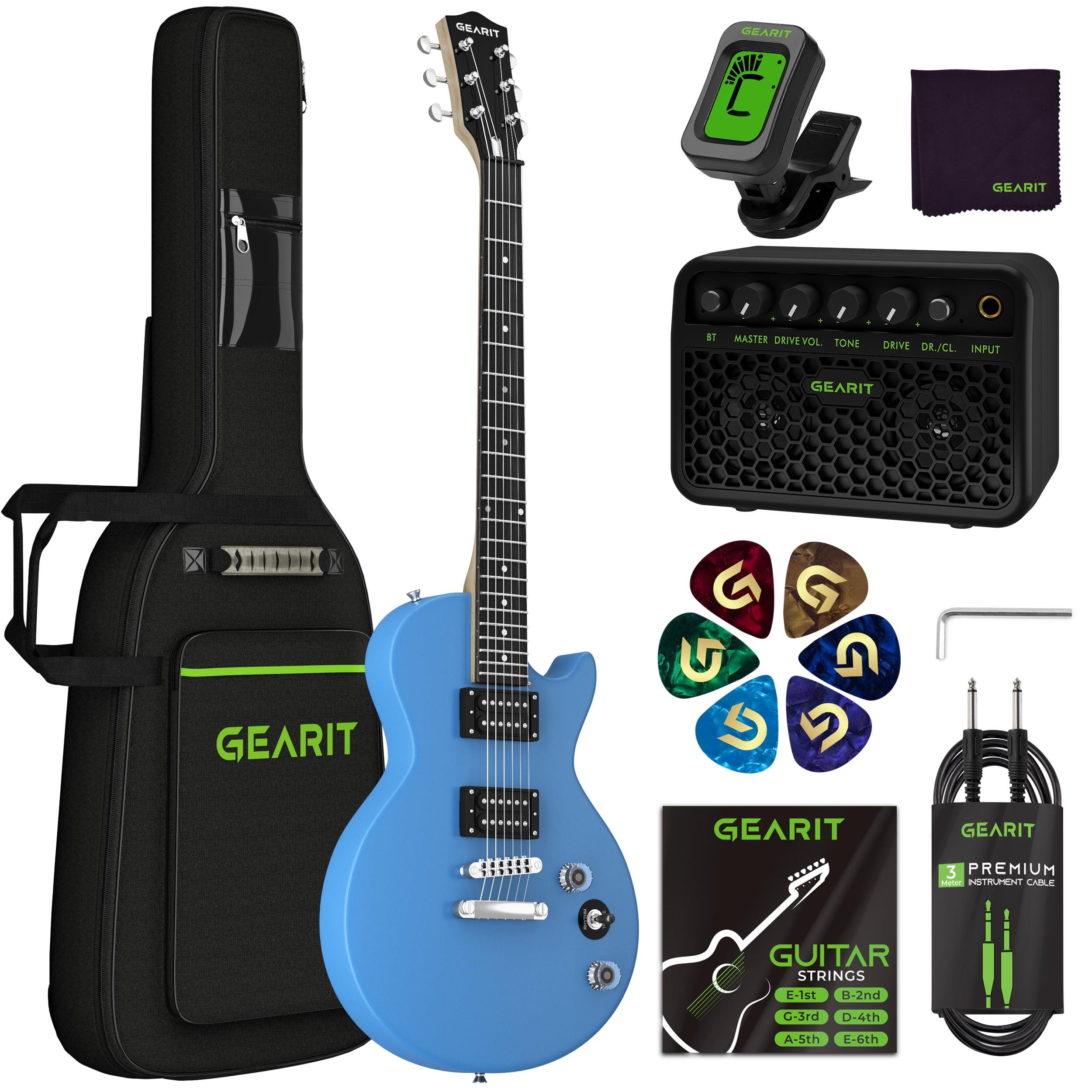 GEARit Electric Guitar Valley Series, Electric Guitar Starter Kit, H-H Pickups with Coil Split w/ Amplifier, Tuner, Gig Bag, and Guitar Strap, Cable, Picks, String