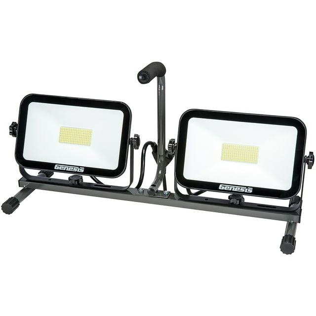 Genesis 72" Dual-Head LED Work Light with Tripod Stand