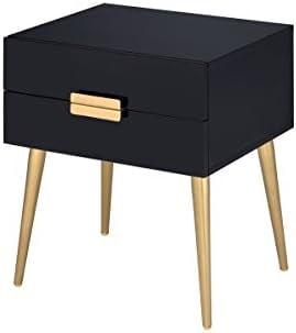 Ergode End Table Black & Gold