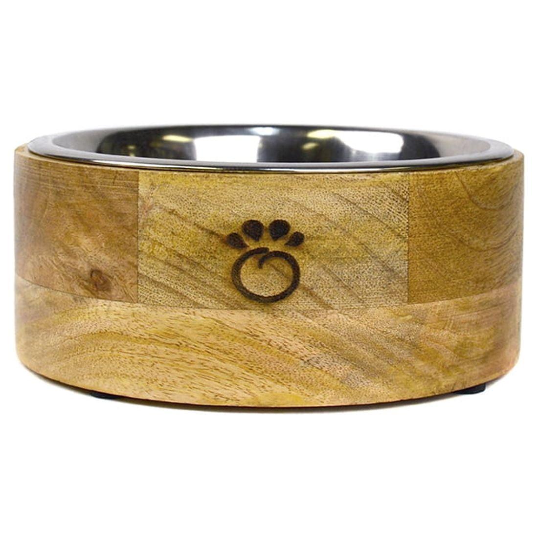 GF PET Mango Wood Dog Bowl