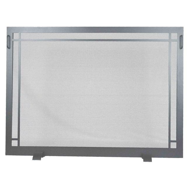GHP Group Inc Design Specialties Dark Pewter Craftsman Fireplace Screen 43 X 32