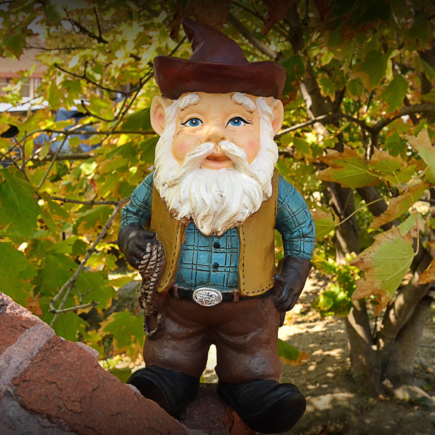 Wild West Cowboy Gnome Garden Statue