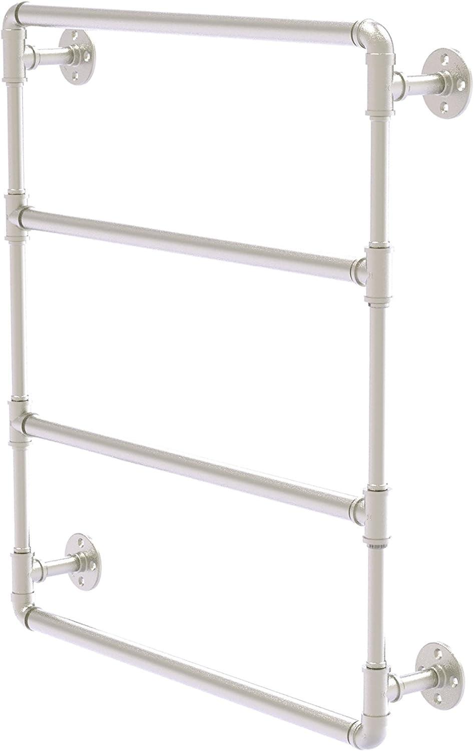 Satin Nickel Wall Mounted Ladder Towel Bar