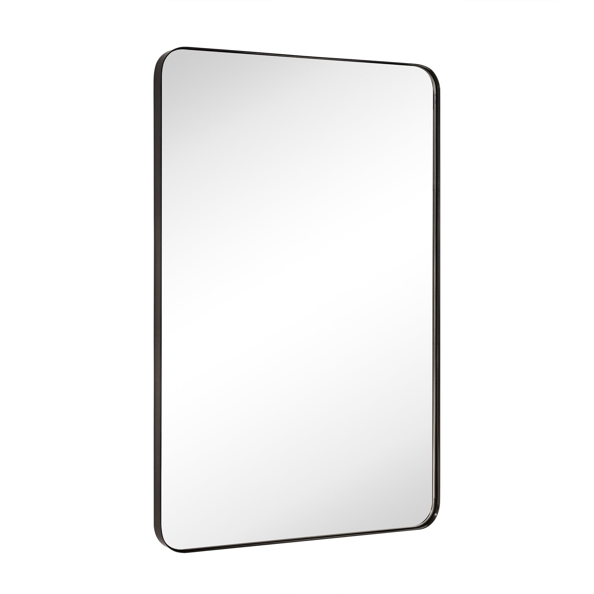 Oil Rubbed Bronze Rectangular Bathroom Vanity Mirror 24x36"