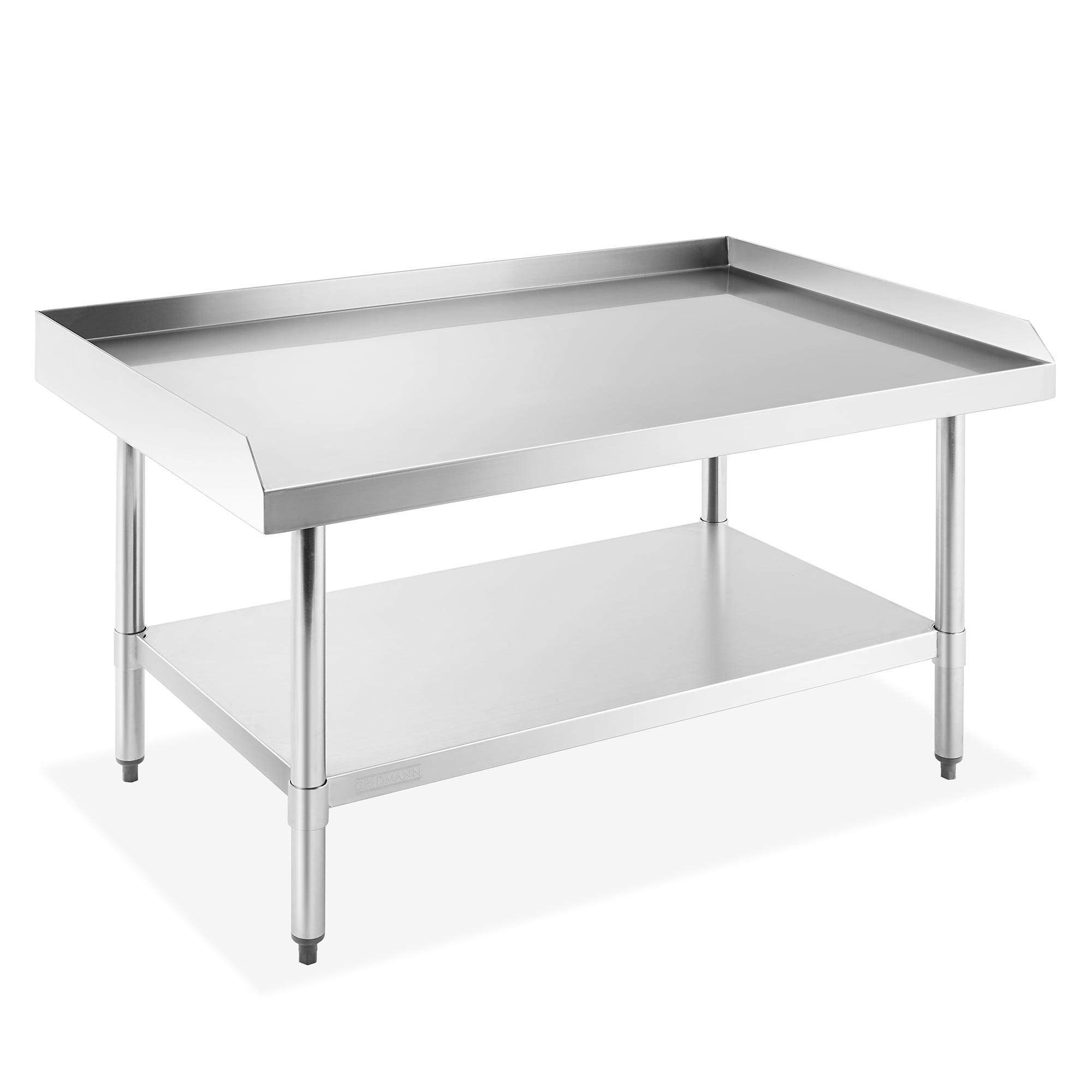 Stainless Steel Grill Table & Equipment Stand with Undershelf