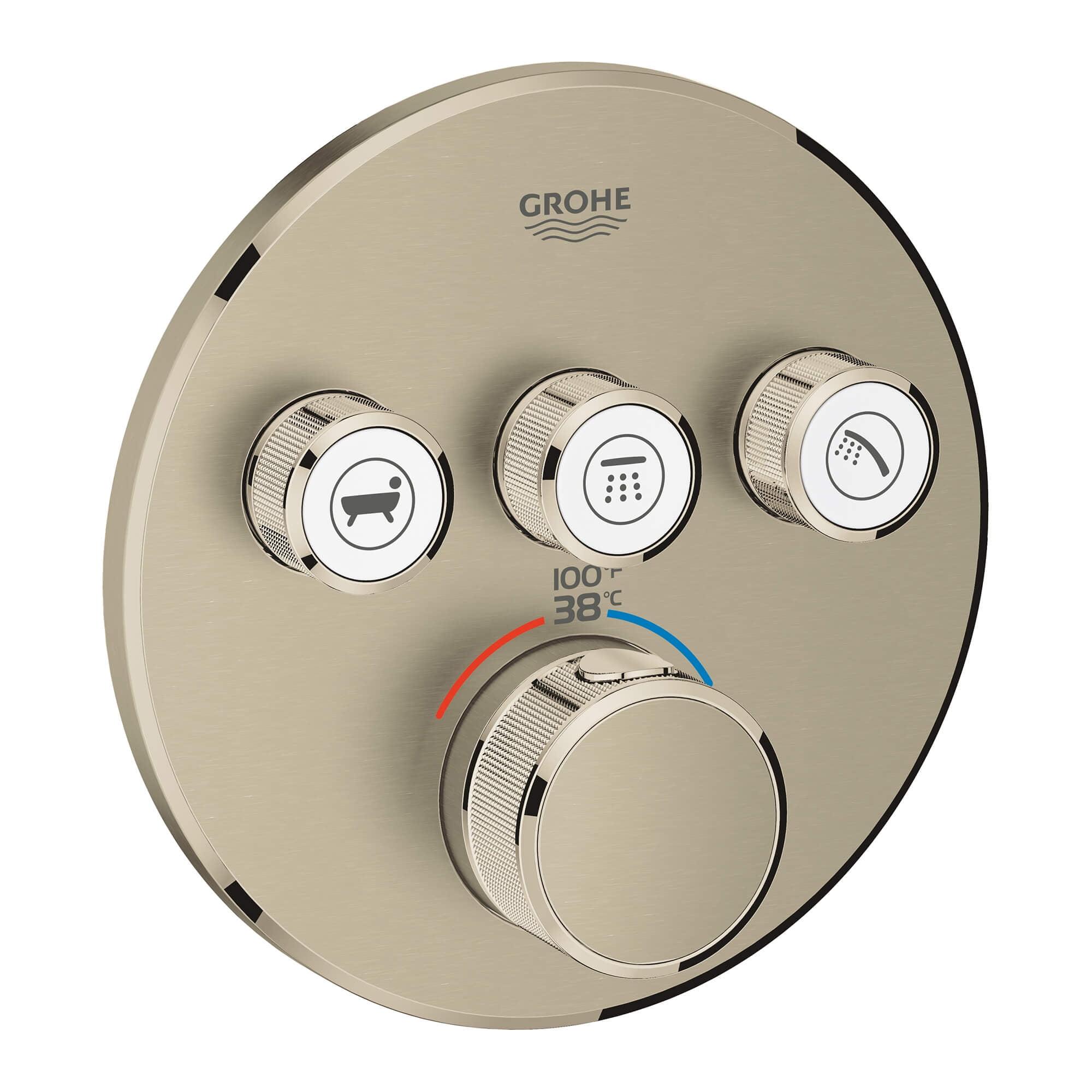 GROHE Grohtherm Triple-Function Shower Thermostatic Valve Trim Kit