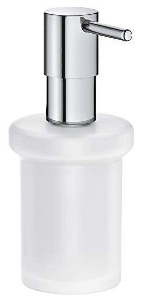 Chrome and White Modern Soap Dispenser