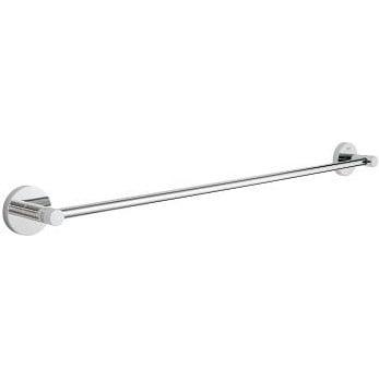 GROHE Essentials Towel Bar with Secure Mounting Assembly, Starlight Chrome