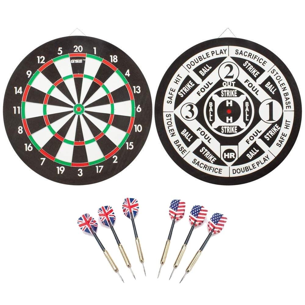 GSE Games & Sports Expert 18-Inch Baseball Dartboard with Darts