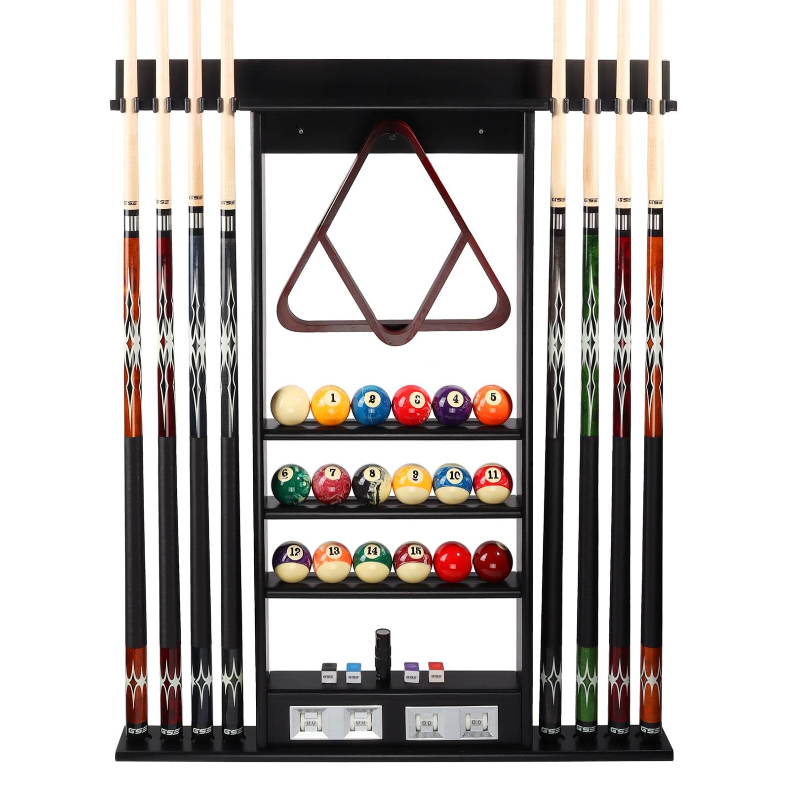 GSE Games & Sports Expert GSE Games & Sports Expert Wood Pool Cue Rack