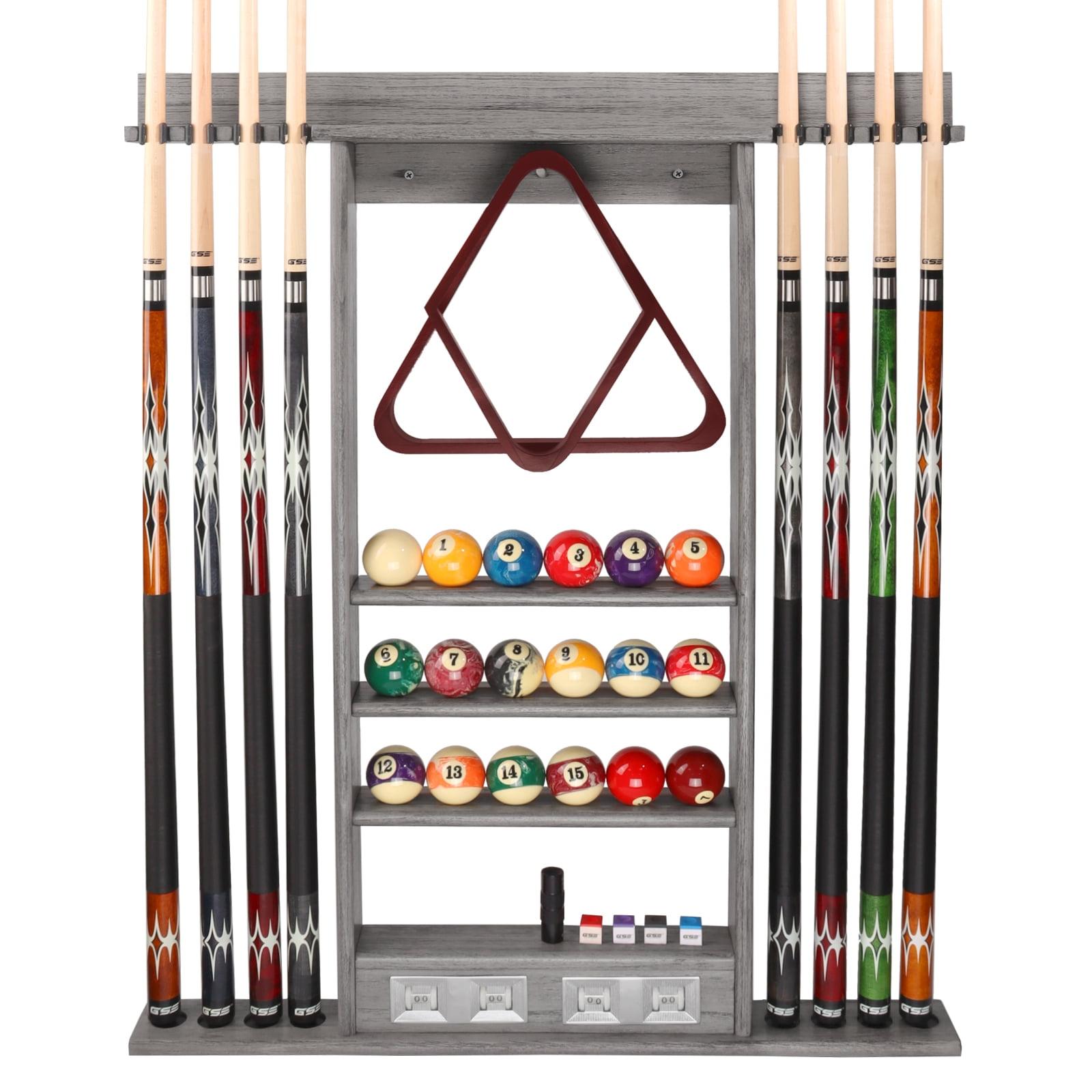 GSE Games & Sports Expert GSE Games & Sports Expert Wood Pool Cue Rack