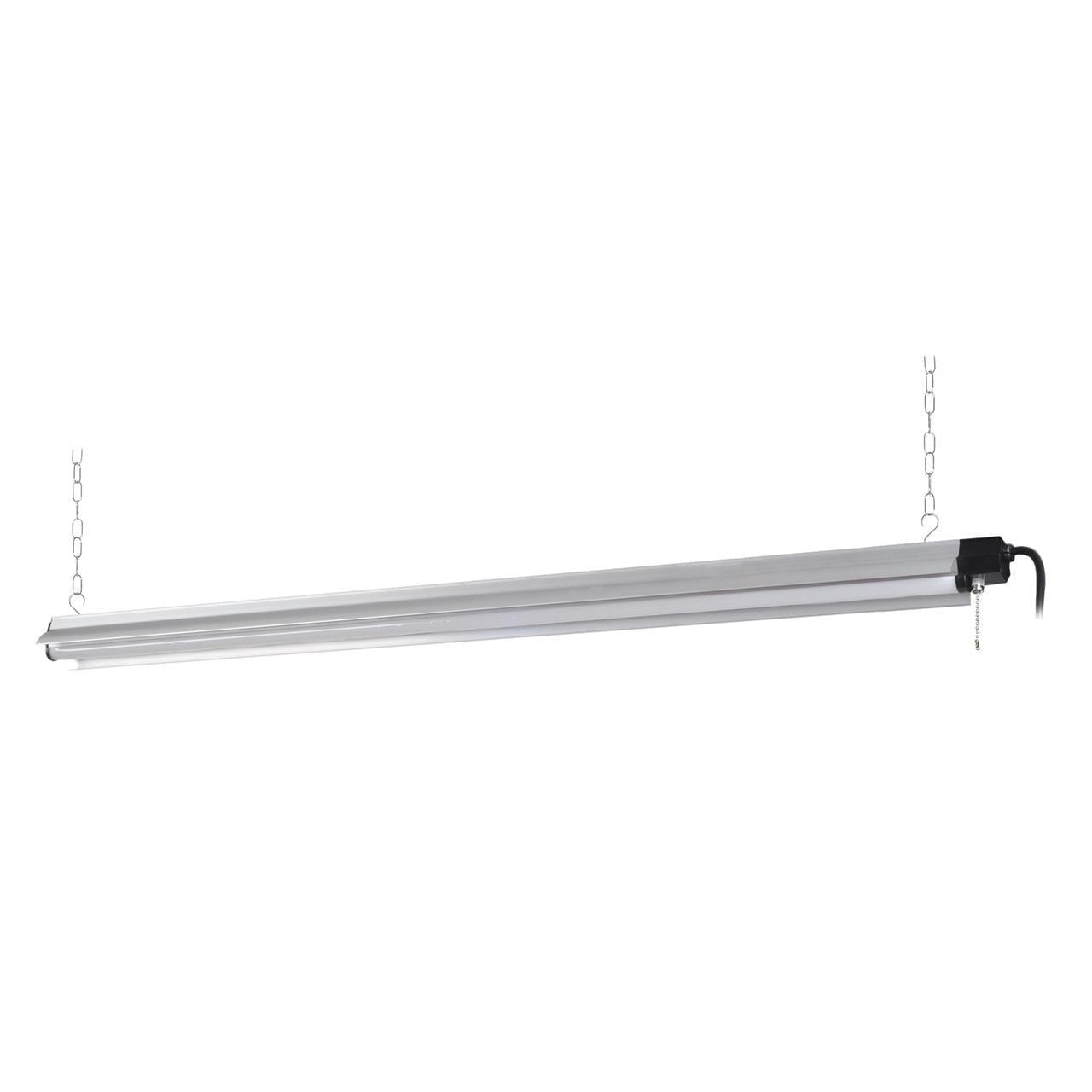 GT-Lite LED Shop Light, 4ft, 55W, 5000 Lumens, 5000K Daylight, Linkable, Pull Chain, for Garage, Basement, Workshop