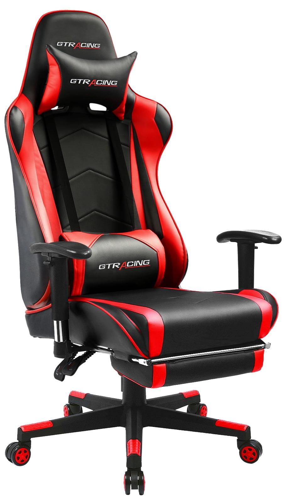 Gaming Office Chair PU Leather with Adjustable Headrest and Lumbar Pillow - GTRACING