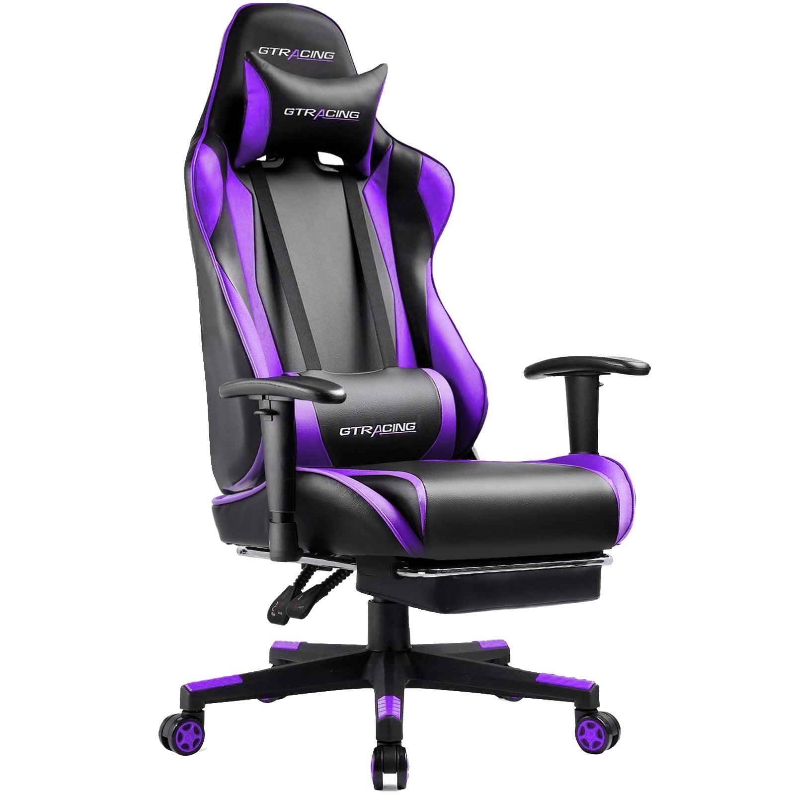 GTRACING Gaming Chair Office Chair PU Leather with Footrest & Adjustable Headrest