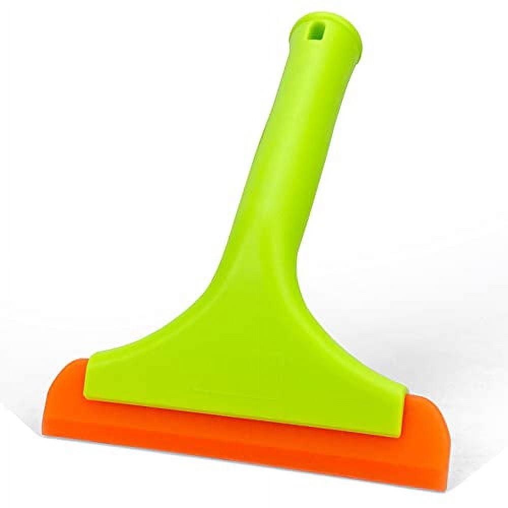 KeesonKimi Silicone Blade Small Squeegee, Shower Glass Squeegee, Window Tint Squeegee, for Window, Bathroom Mirrors, Shower Door and Car Windshield