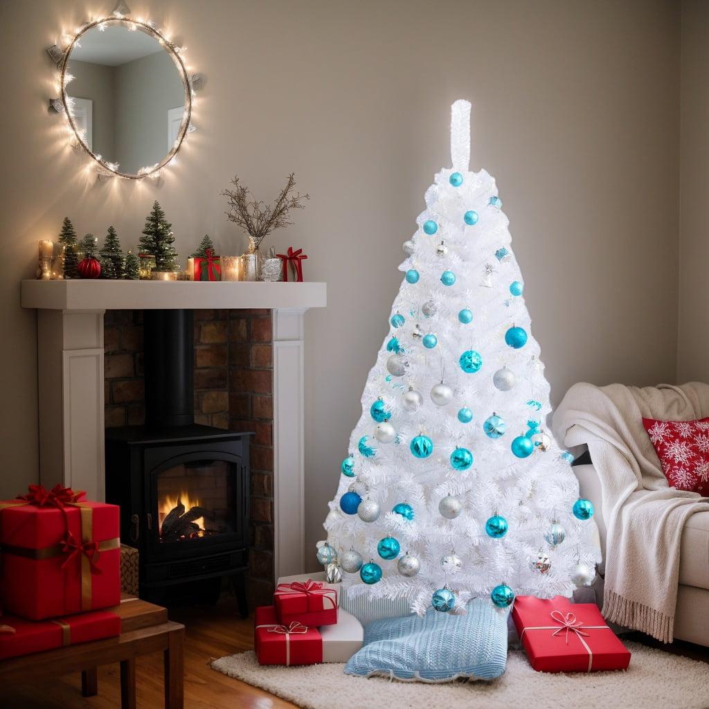 GVN Christmas Tree,Tree Christmas,Xmas Tree,5 ft White Artificial PVC Christmas Tree