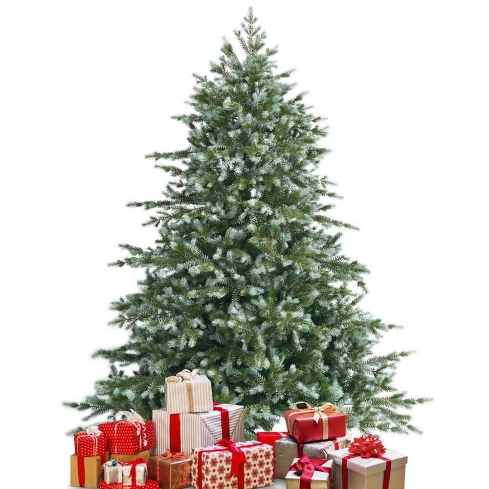 Costway 6ft Artificial Christmas Spruce Hinged Tree w/ 892 Mixed PE & PVC Tips