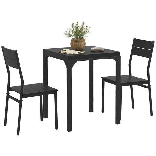 Lachrista Modern Kitchen Table and Chairs, Dining Room Set for Breakfast Nook, Small Space, Apartment