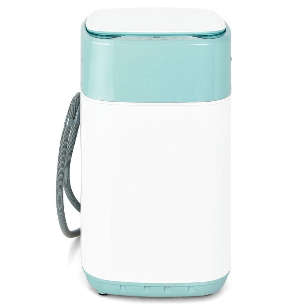 Costway 8lbs Portable Fully Automatic Washing Machine W/ Drain Pump Green