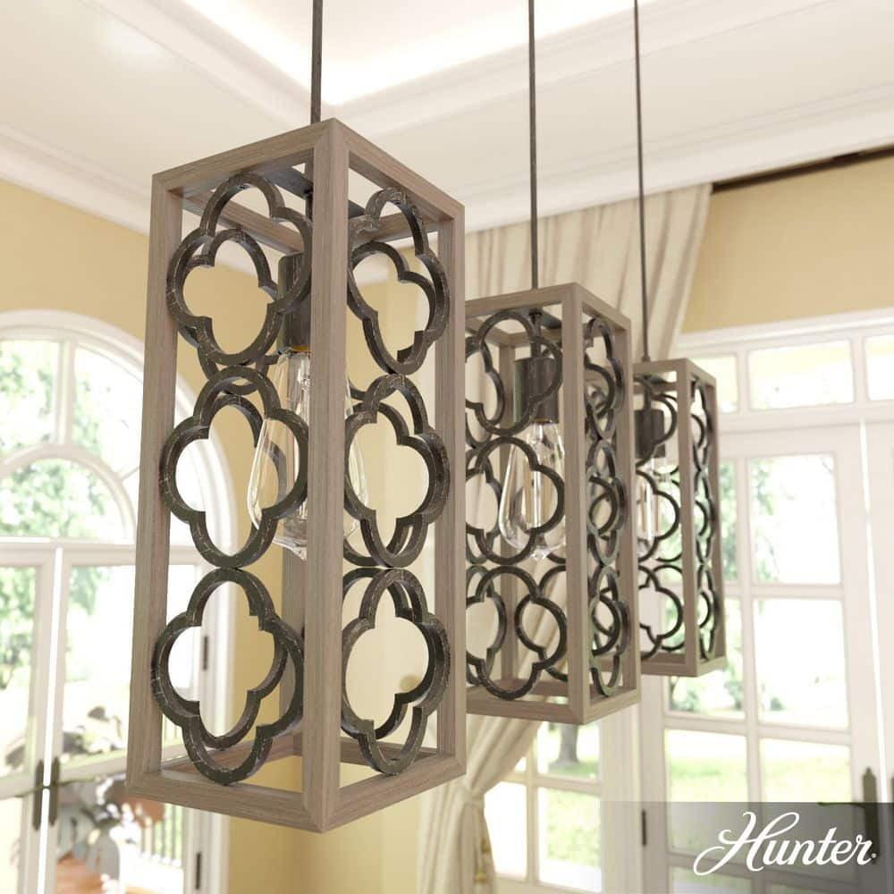 Gablecrest 3 Light Rectangle Cluster Pendant