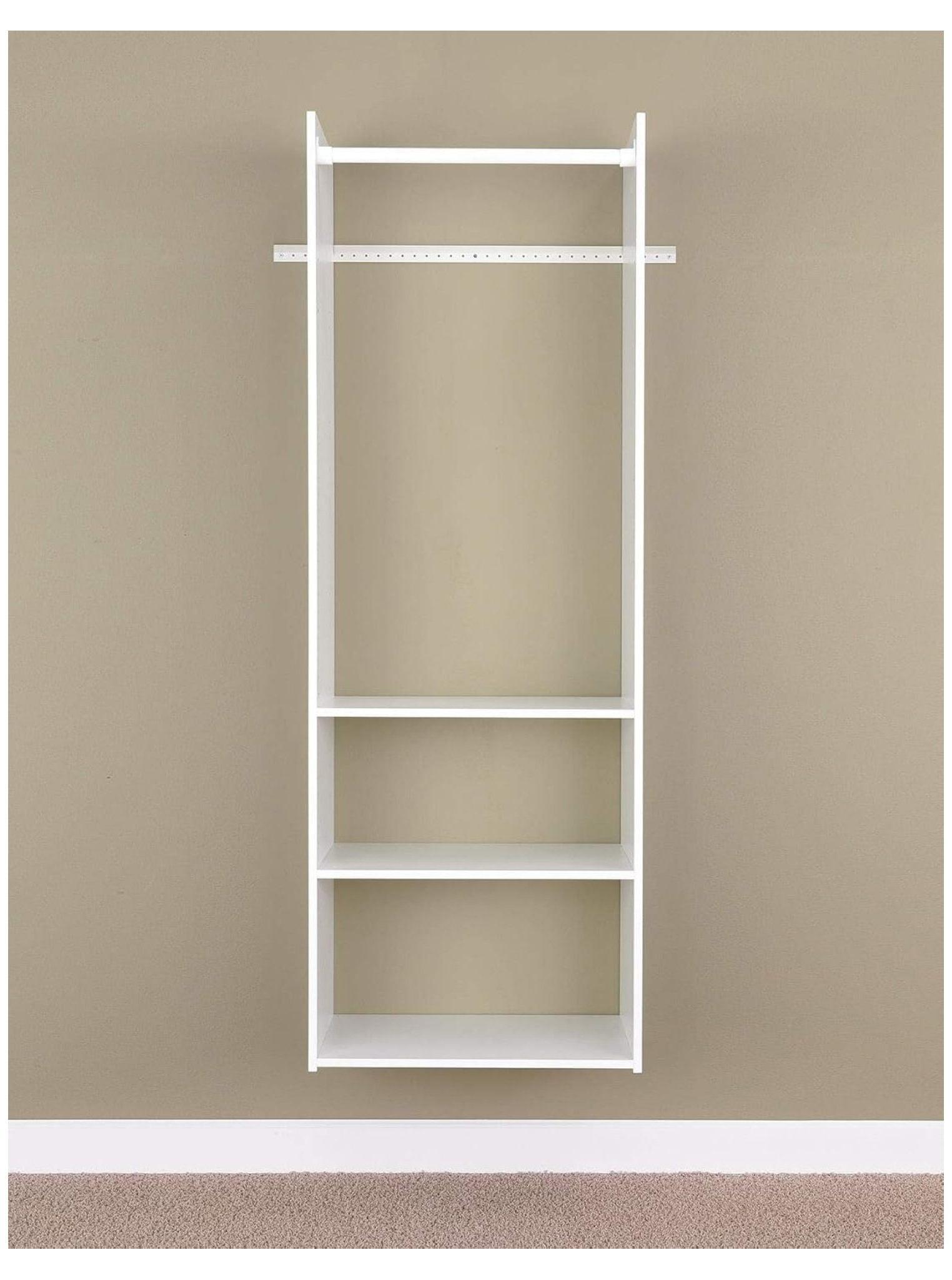 Easy Track 72-Inch White Hanging Tower Closet Kit