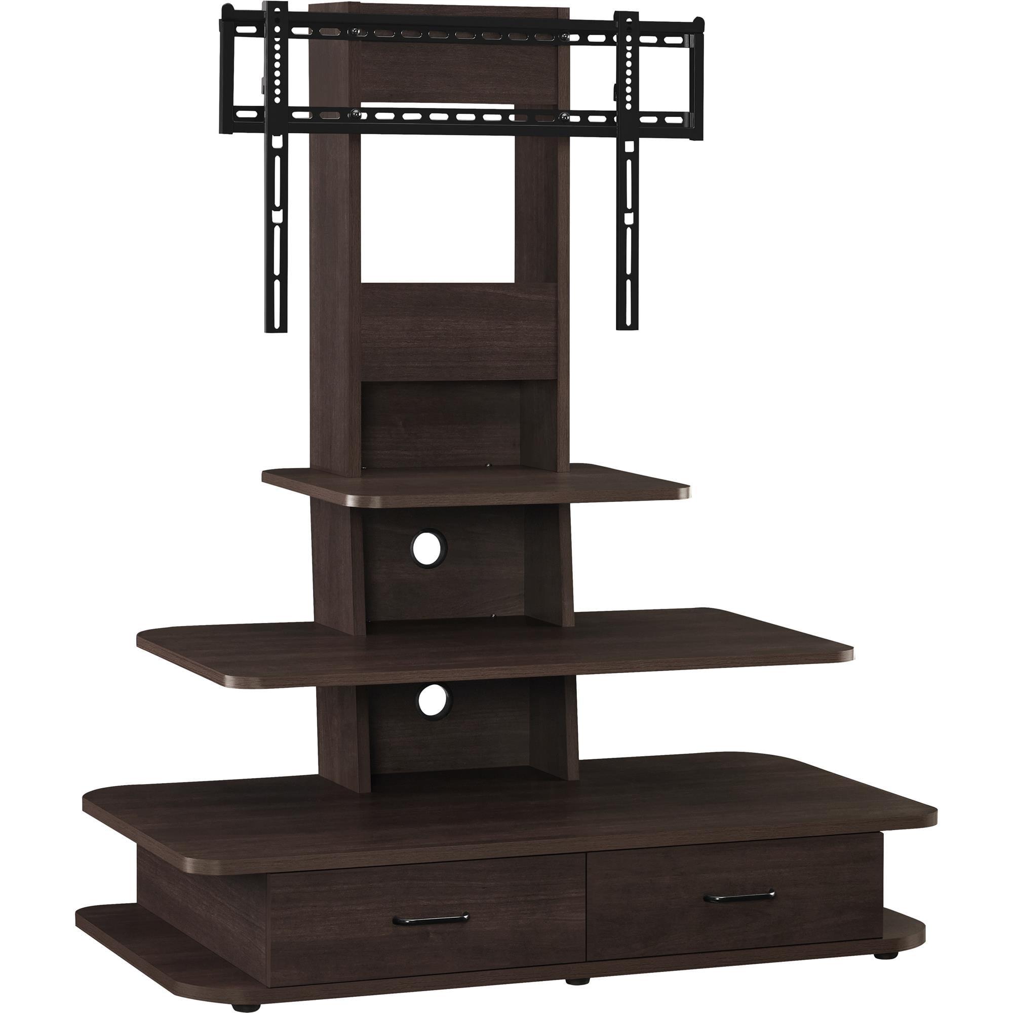 Galaxy TV Stand with Mount and Drawers for TVs up to 70", Espresso