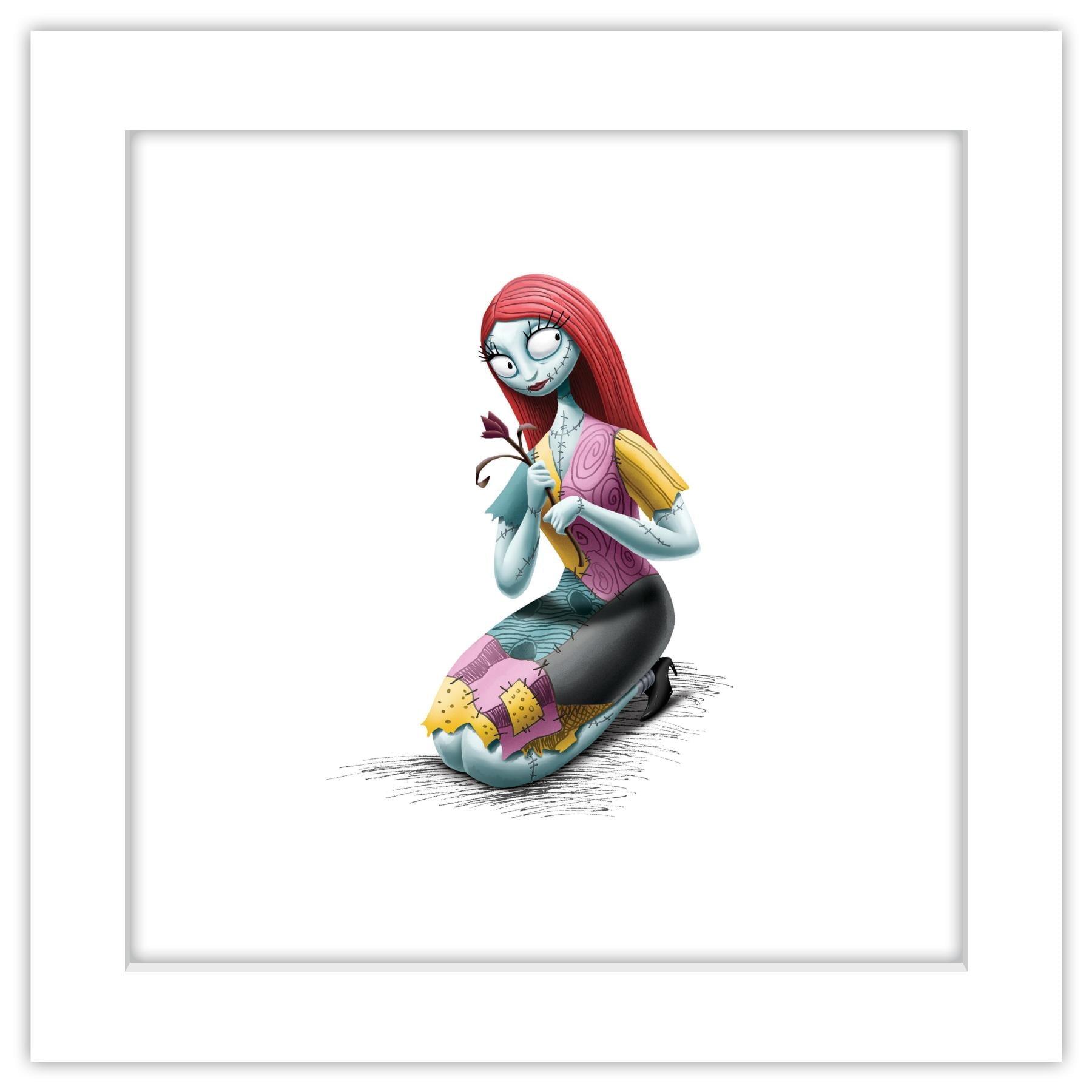 Gallery Pops Disney Tim Burton's The Nightmare Before Christmas - Sally Wall Art, White Framed Version, 12" x 12"