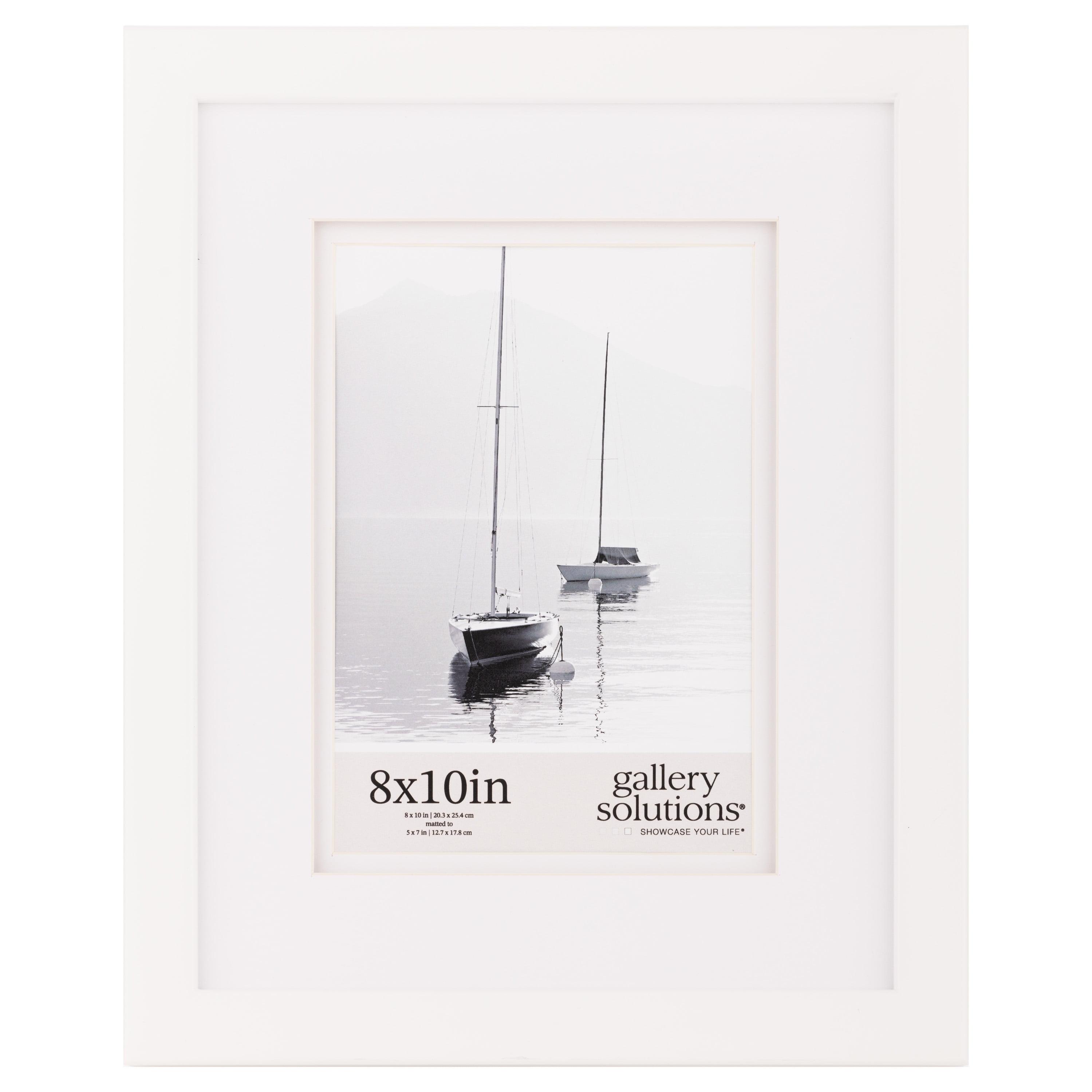 Gallery Solutions Wall Mount Or Tabletop Double Airfloat  Mat Picture Frame
