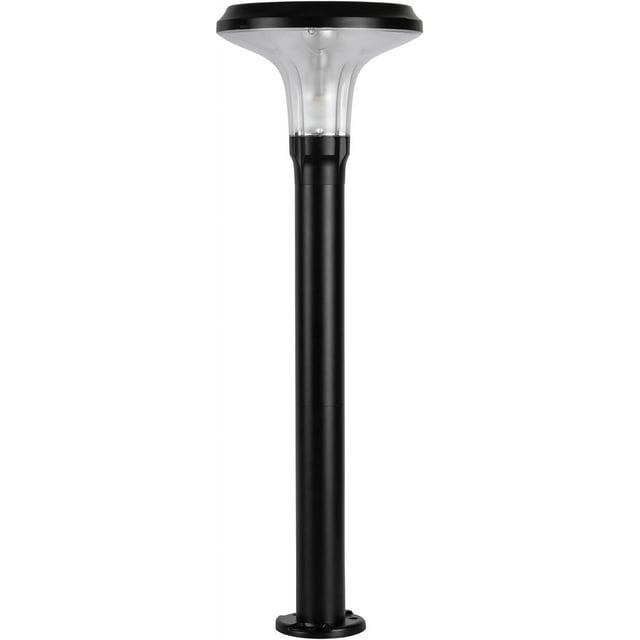 Vantage Solar Commercial Graded Black Warm White LED Pathway Bollard Light
