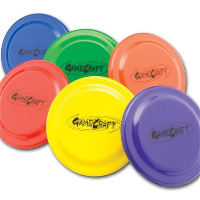 9-Inch Multicolor Plastic Flying Discs Set of 6